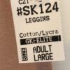 GK ICE SKATE LADIES LARGE NATURAL TONED COTTON/STRCH ATHLETIC LEGGINGS Sz AL NWT - Image 6