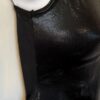 GK DANCE JAZZ CHEER LADIES SMALL BLACK MYSTIQUE CRISSCROSS HALTER TOP Sz AS NWT! - Image 3