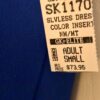 GK ICE FIGURE SKATE BLUE  MICROTECH ADULT SMALL BLOCK INSERT TANK DRESS Sz AS - Image 7