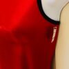 GK BASIC ADULT SMALL SLVLS RED FOIL SQUARE NECK GYMNASTICS DANCE TANK LEOTARD AS - Image 3