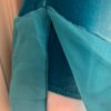 GK FIGURE SKATE TURQUOISE VELVET ADULT SMALL SLVLS ASYM YOKE FOIL JA DRESS AS - Image 4