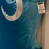 GK FIGURE SKATE TURQUOISE VELVET ADULT SMALL SLVLS ASYM YOKE FOIL JA DRESS AS - Image 5