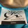 GK FIGURE SKATE TURQUOISE VELVET ADULT SMALL SLVLS ASYM YOKE FOIL JA DRESS AS - Image 10