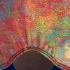 GK DANCE BIKETARD ADULT SMALL TIE-DYE FOIL PRINT OCEAN VELVET GYMNAST TANK Sz AS - Image 7