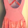 GK ICE FIGURE SKATE DRESS ADULT X-SMALL SLVLS PINK VELVET TYE-DYE CHIFFON AXS - Image 8