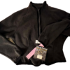 GK FITTED ICE SKATE JACKET ADULT SMALL BLACK FLEECE VELVET TRIM ZIP ACTIVE SZ S - Image 5