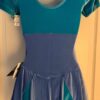 GK ELITE SSLV LADIES SMALL 2-TONE BLUE VELVET JA ICE FIGURE SKATE DRESS AS NWT! - Image 2