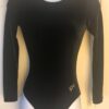 GK ELITE LgSLV LADIES SMALL CLASSIC BLACK VELVET GYMNASTICS DANCE LEOTARD Sz AS