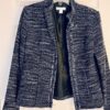 CHRISTOPHER & BANKS BLAZER WOMENS SMALL BLUE TWEED OPEN BLAZER JACKET Sz S EUC!