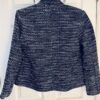 CHRISTOPHER & BANKS BLAZER WOMENS SMALL BLUE TWEED OPEN BLAZER JACKET Sz S EUC! - Image 4