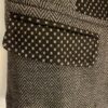 COLDWATER CREEK ALPINE VEST WOMENS SMALL SLVLS COLLAR BLACK GRAY HERRING DOTS SM - Image 3