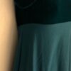 GK GREEN VELVET CREPE LADIES SMALL ICE FIGURE SKATE EMPIRE SLIP DRESS Sz AS NWT! - Image 2