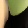 GK LIME & BLACK VELVET GIRLS LARGE SWIRL BODY OVERLAY FIGURE SKATE DRESS CL NWT - Image 4