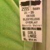 GK LIME & BLACK VELVET GIRLS LARGE SWIRL BODY OVERLAY FIGURE SKATE DRESS CL NWT - Image 8