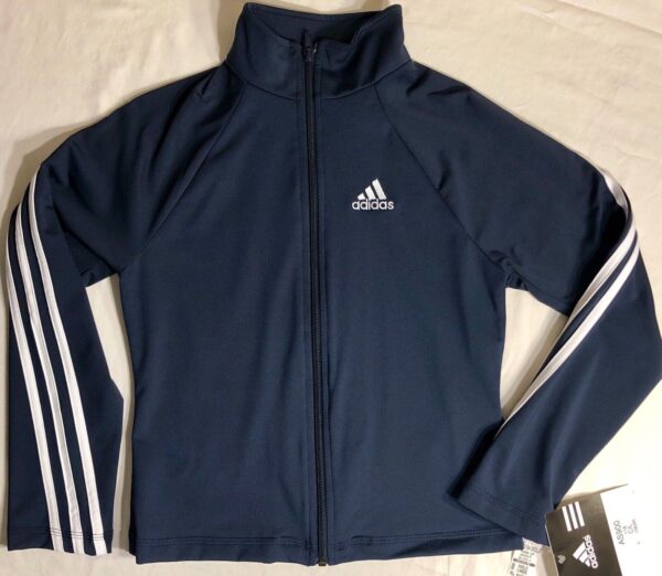 ADIDAS GK ELITE FITTED DRY TECH NAVY WARM UP JACKET SIZE Sz CL - Image 3