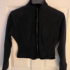 GK FITTED ICE SKATE JACKET ADULT SMALL BLACK FLEECE VELVET TRIM ZIP ACTIVE SZ S - Image 7