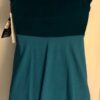 GK GREEN VELVET CREPE LADIES SMALL ICE FIGURE SKATE EMPIRE SLIP DRESS Sz AS NWT! - Image 6