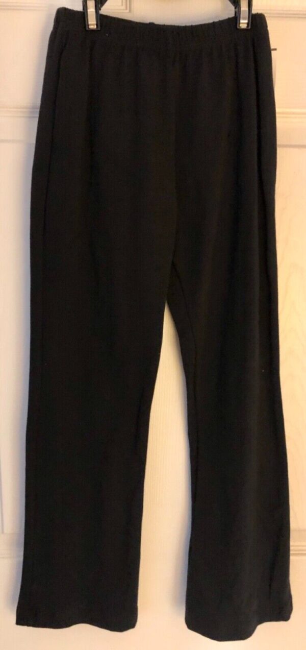 GK WARM-UP PANTS CHILD LARGE FITTED BLACK BRUSHED TRICOT GYMNASTS FITNESS Sz CL - Image 4