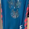 NWT GK ELITE BLUE TANK LEO SEQUINS PINK/BLUE SERPENT HOLO SIDE INSERTS CHILD M - Image 3