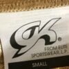 GK CHEER CROP TOP ADULT SMALL GOLD FLORENTINE RACERBACK BLACK DRYTECH AS NWT! - Image 6