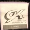 GK ELITE MENS S/S CREW FIGURE SKATE SHIRT BLACK VELVET SIZE AXS - Image 4