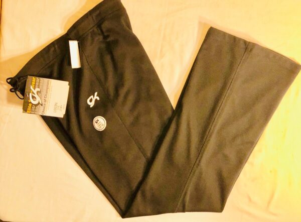 GK Elite Warm Up Pants Black Cotton Blend Size Junior 14-16 - Image 2