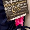 GK FIGURE SKATE ADULT SMALL ASYM CAP SLV NAVY PINK VELVET CINCH SKIRT DRESS AS - Image 7