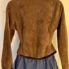 GK FITTED ICE SKATE JACKET ADULT X-SMALL BROWN FLEECE VELVET TRIM ZIP Sz AXS NWT - Image 6
