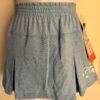 GK SOFFE CHEER ADULT MEDIUM LOW RISE LGT BLUE COTTON CHEER GRAPHIC SKORT  Sz AM