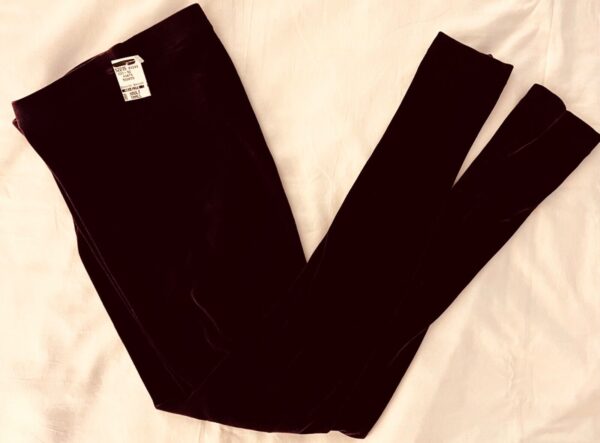 GK LADIES LARGE SMALL SMOOTH VELVET ANKLE LENGTH SKATE DANCE LEGGINGS Sz AL NWT! - Image 4