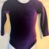 GK LgSLV GIRLS TODDLER CLASSIC SOLID EGGPLANT VELVET GYMNASTS DANCE LEOTARD CXXS - Image 2