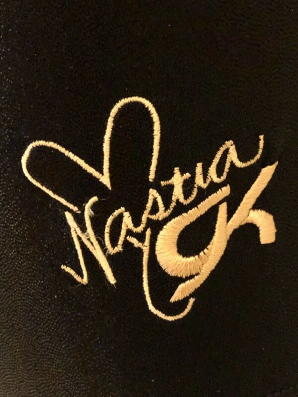 NASTIA LIUKIN BROOKLYN ADULT X-SMALL BLACK GOLD FOIL GYMNASTS LEOTARD AXS NWT! - Image 6