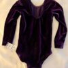 GK LgSLV GIRLS TODDLER CLASSIC SOLID EGGPLANT VELVET GYMNASTS DANCE LEOTARD CXXS - Image 4
