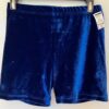 GK ELITE ROYAL VELVET ADULT X-SMALL GYMNASTICS DANCE WORKOUT SHORTS Sz AXS NWT!