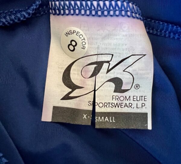 GK ELITE ROYAL VELVET ADULT X-SMALL GYMNASTICS DANCE WORKOUT SHORTS Sz AXS NWT! - Image 7