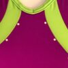 GK MAGENTA LIME ADULT X-SMALL SWAR CRYSTALS TANK GYMNASTICS TANK LEOTARD Sz AXS - Image 2