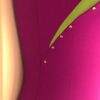 GK MAGENTA LIME ADULT X-SMALL SWAR CRYSTALS TANK GYMNASTICS TANK LEOTARD Sz AXS - Image 4