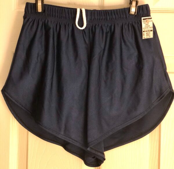 TOUSSE' BY GK Elite MENS SMALL NAVY RUNNING SHORTS W/ BRIEF NYLON/STRCH AS NWT!