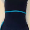 GK NAVY MICROFIBER ICE FIGURE SKATE GIRLS LARGE SLVLS STRAPPY BACK DRESS CL NWT!