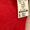 GK DANCE CHEER ADULT SMALL RED FOIL MESH BLACK TRIM RACERBACK TANK TOP Sz AS NWT - Image 4
