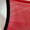 GK DANCE CHEER ADULT SMALL RED FOIL MESH BLACK TRIM RACERBACK TANK TOP Sz AS NWT - Image 6