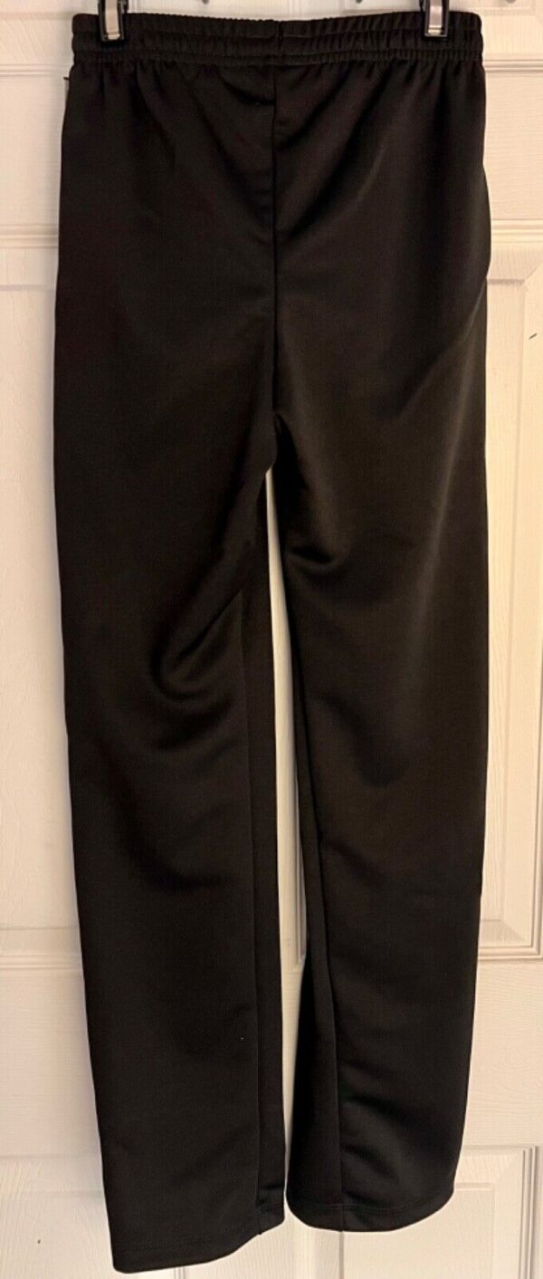 GK BLACK WARM-UP PANTS CHILD LARGE DRY TECH LOW RISE FITTED GYNMNASTS CHEER Sz L - Image 3