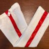 GK WHITE WARM-UP PANTS CHILD LARGE DRY TECH LOW RISE FITTED GYNMNASTS CHEER Sz L