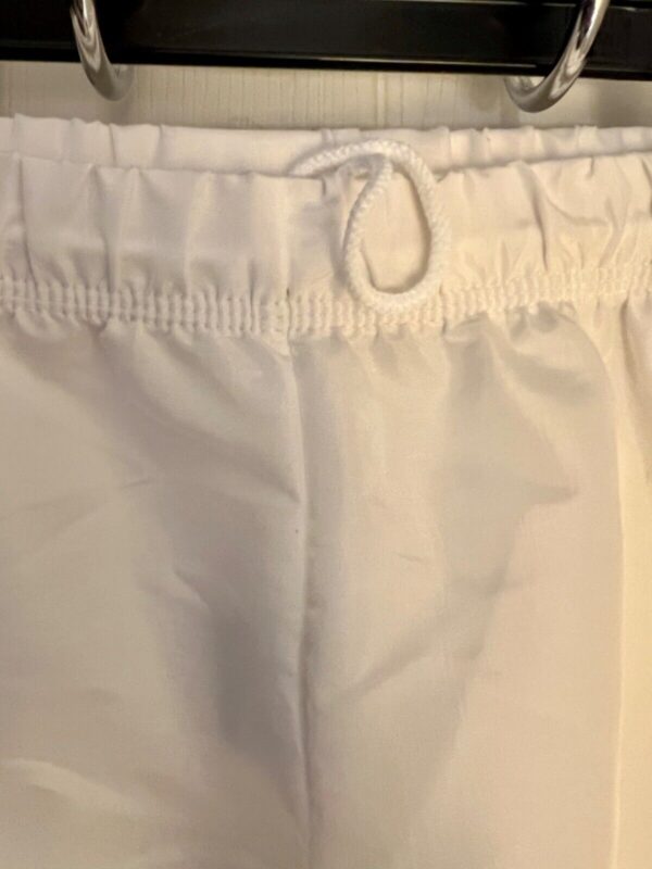 GK WHITE WARM-UP PANTS CHILD LARGE DRY TECH LOW RISE FITTED GYNMNASTS CHEER Sz L - Image 3