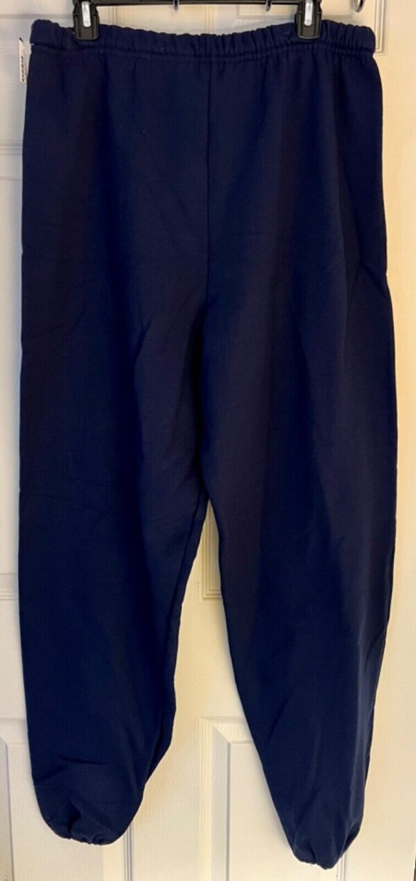 GK â€œCHEERâ€ GRAPHIC ADULT X-LARGE NAVY COTTON/POLY ATHLETIC LOUNGE SWEATPANTS XL - Image 3