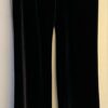 GK DANCE JAZZ LADIES X-SMALL BLACK SMOOTH VELVET FOLD-OVER WAISTBAND PANTS AXS - Image 2