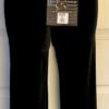 GK DANCE JAZZ LADIES X-SMALL BLACK SMOOTH VELVET FOLD-OVER WAISTBAND PANTS AXS - Image 7