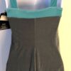 GK GRAY GREEN VELVET ICE SKATE LADIES SMALL SLVLS SLIP DRESS ATTACHED LEO Sz AS - Image 6
