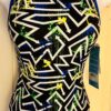 DOLFIN LADIES SIZE 28 QUEST PRINT N/S TRAINING PRACTICE SWIMSUIT Sz 28 (XS) NWT