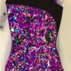 GK CHICKLET CHARM FOIL TANK ADULT SMALL BLACK N/S JA GYMNASTS DANCE LEOTARD AS - Image 4